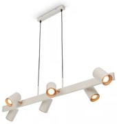 Briloner 4058064 - ERA zsinóros függeszték 6xGU10/10W/230V krémszínű