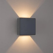 Brilagi - LED kültéri fali lámpa DOUBLERAY LED/6W/230V antracit IP54