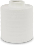 Váza fedél üveg fehér terrakotta