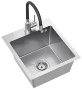 Acél mosogatótálca LUKE 90 BRUSH NICKEL