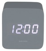 Karlsson 5982GY dizájner LED-es óra ébresztővel,szürke, 7 cm