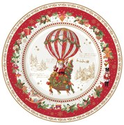 Karácsonyi porcelán desszertes tányér Christmas Memories