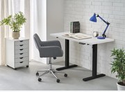 B-54 állítható magasságú íróasztal fehér/fekete