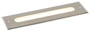 Modern csiszolt acél spotlámpa 30 cm IP65 LED-del - Eline