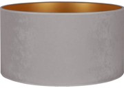 Duolla - Univerzális VELVET E27 lámpabúra, 35 cm, szürke/arany