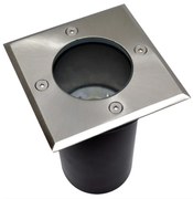 Kültéri 1xGU10/35W/230V IP44 matt króm lámpatest