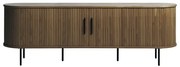 Barna TV-állvány tölgyfa dekorral 180x56x45 cm Nola – Unique Furniture