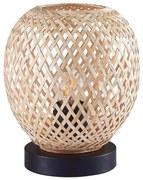 Asztali lámpa ZANZIBAR 1xE27/20W/230V átm. 18 cm bambusz