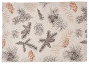 Tűlevelek vízálló karácsonyi tányéralátét, 32 x 45 cm