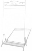 acél ruhatartó fehér