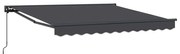 Behúzható napellenző Antracit 350x250 cm szövet