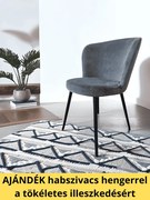 Székhuzat JYSK RISSKOV étkezőszékre (sötétszürke)