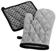 Újrahasznosított pamut edényfogó szett 2 db-os Cuisiline – douceur d'intérieur