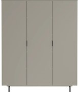 Szürke gyerek ruhásszekrény 158x190x54 cm Tomino – Germania