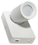 BOWI Fali spotlámpa TAFT 1xGU10/30W/230V USB fehér BW0199