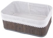 Altom Bambusz tárolókosár csipkével, 30 x 20 x 12cm, 30 x 20 x 12 cm, L