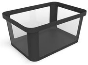 Fekete műanyag tárolódoboz 55,5x39x26,5 cm Albris – Rotho