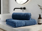 CLARYSSE ELEGANCE törölköző 60x110 cm sötétkék, 100% pamut