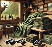 Horgász–Vadász ajándékszett: takaró + párna