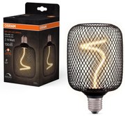 LED Dimmelhető izzó DECOR FILAMENT E27/3,5W/230V 1800K fekete - Osram