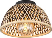 Globo 15767D - Felületre szerelhető csillár  COLLY 1xE27/15W/230V bambusz