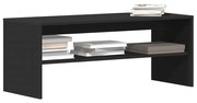 fekete forgácslap TV-szekrény 100 x 40 x 40 cm
