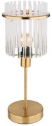 Globo 15698TM - Asztali lámpa GORLEY 1xE14/40W/230V átm. 15 cm arany