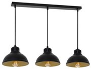 Csillár zsinóron SVEN 3xE27/15W/230V fekete/arany