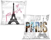 Pamut párnahuzat 40x40cm Paris TiaHome 2 db