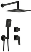 Deante NQL_N9YK - BLUR zuhanyszett falba süllyesztett csapteleppel, fekete