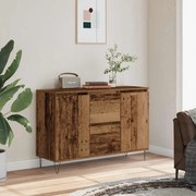 antik fa színű szerelt fa tálalószekrény 104 x 35 x 70 cm