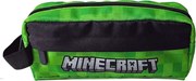Minecraft Green 2 rekeszes tolltartó 23 cm
