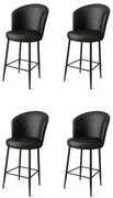 Uras Black and Black bárszék szett, 4 db, 4 db
