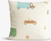 Goldea gyermek pamut párnahuzat - az autók világa 40 x 40 cm