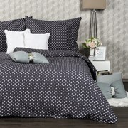 4Home szürke pöttyös krepp ágyneműhuzat, 140 x 200 cm, 70 x 90 cm