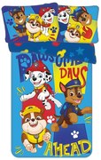 Kék pamut gyerek ágyneműhuzat babaágyhoz 100x135 cm Paw Patrol "Pawsome days ahead" – Jerry Fabrics