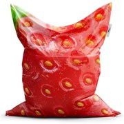 Classic babzsák eper részlet - gyerek, piros