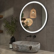 Fürdőszobai LED tükör keretben C1