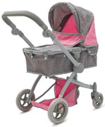 Baby Mix 2in1 Sophie babakocsi rózsaszín - szürke,63,5 x 37 x 63,5 cm, 63,5 x 37 x 63,5 cm