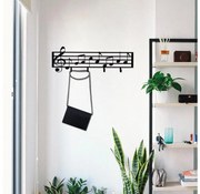 Fali akasztó 60x19 cm jegyzetek fém