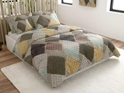 PATCH ELEGANCE barna mikroszálas ágyneműhuzat Ágyneműhuzat mérete: 70 x 80 cm | 140 x 200 cm