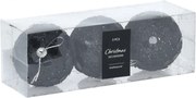 Blacky 3 darabos karácsonyi gömb 8 cm