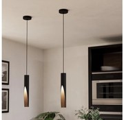 Eglo 901732 - LED Csillár zsinóron BARBOTTO 1xGU10/4,5W/230V 3000K fekete/barna