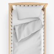 Goldea gyermek pamut ágyneműhuzat kiságyba - világosszürke 90 x 120 és 40 x 60 cm