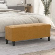 barna bársony pad 100 x 35 x 41 cm