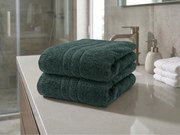 Comfort sötétzöld törölköző 50 x 100 cm, 100% pamut