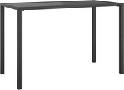 vidaXL antracitszürke acél kerti asztal 110 x 54 x 70 cm