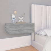 szürke sonoma színű fa fali éjjeliszekrény 40 x 30 x 15 cm