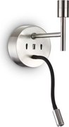 Ideal Lux Set Up MAP2 Nickel fali lámpa 259833 E27 1x60W Led 3W 22