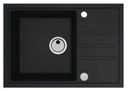 ALVEUS 1149126 - Mosogató INTERMEZZO 68x48 cm gránit/fekete